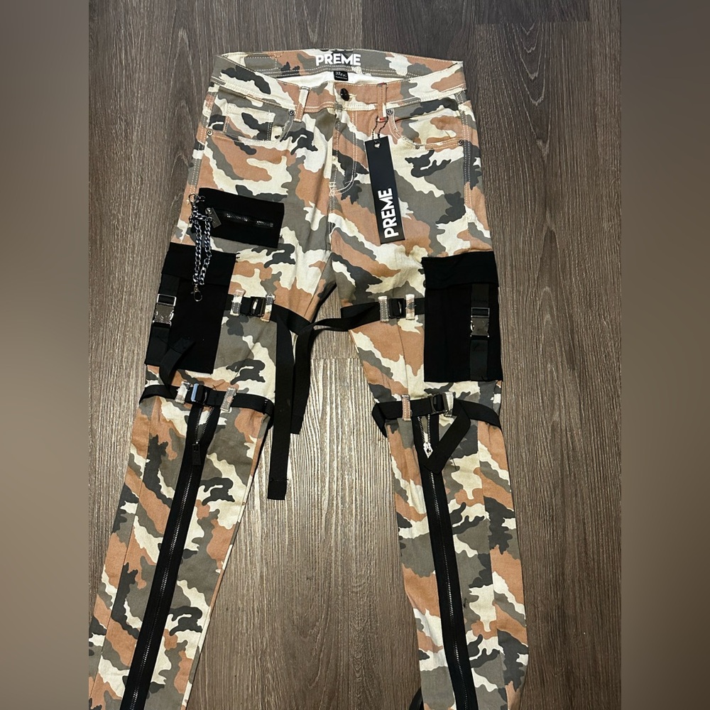 Camo Utility Preme Streetwear Skinny Jeans